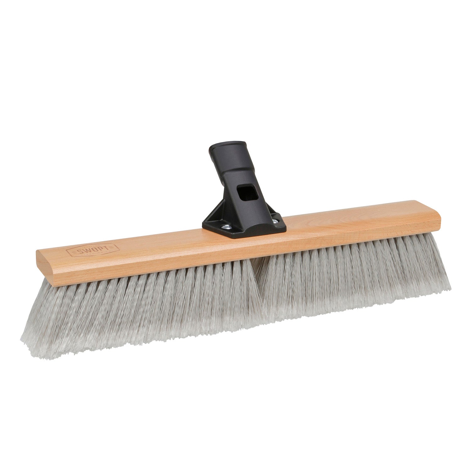 HDX 18 in. Interchangeable Push Broom with Squeegee Blade Head, Black