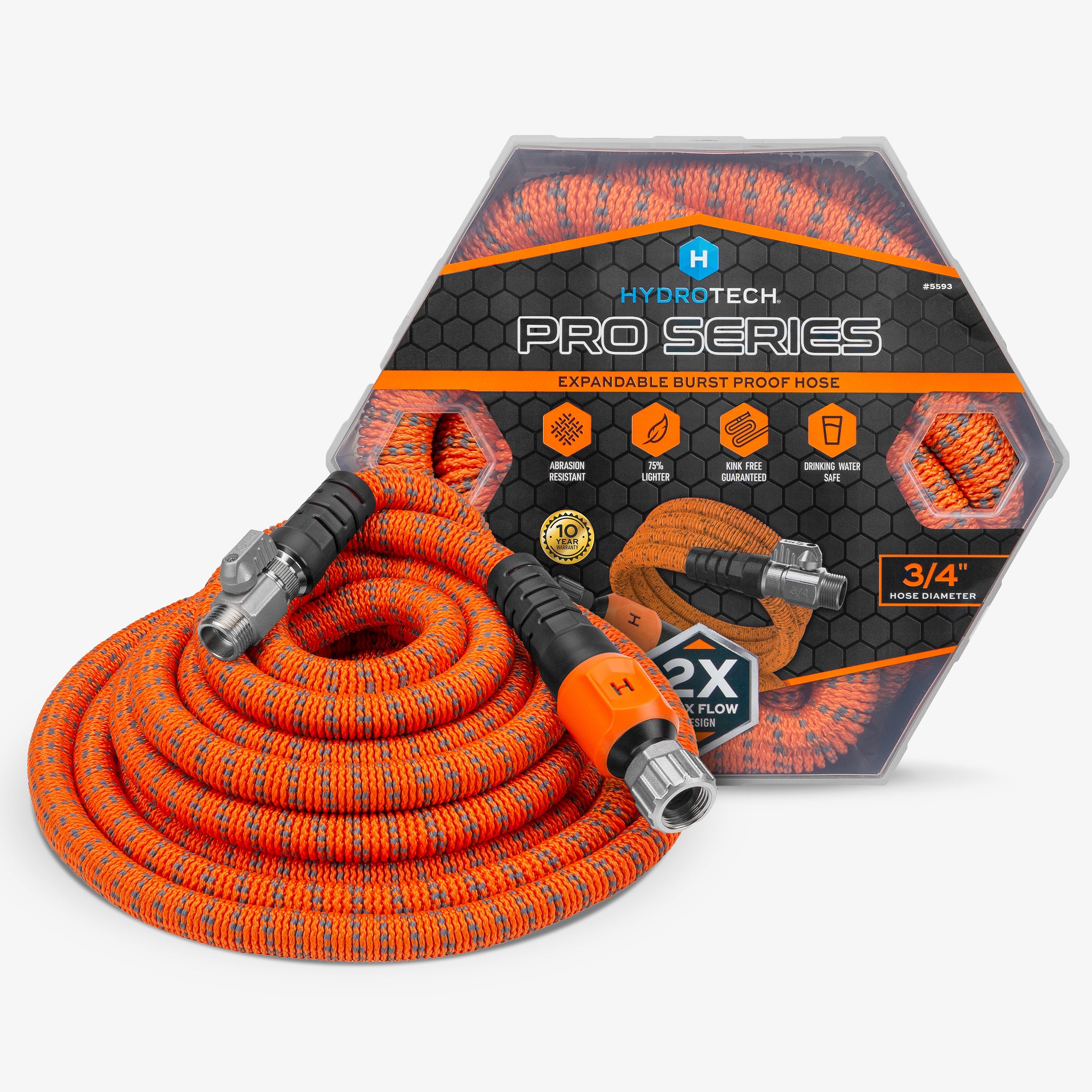 Xhose Pro 5th Gen Expandable Garden Hose - Lightweight, Kink Free, 25 ft. with Brass Fittings, As Seen on TV Xhose Pro 5th Gen Expandable Garden Hose - Lightweight, Kink Free, 25 ft. with Brass Fittings, As Seen on TV