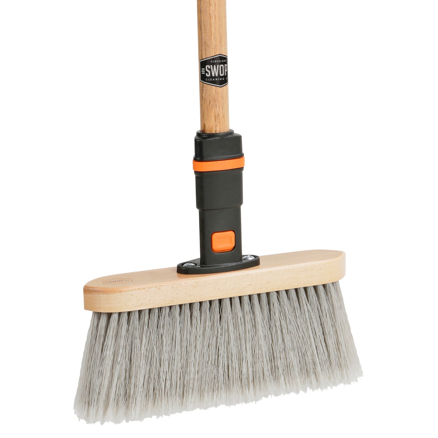 11 in. Smooth Surface Straight Broom Head with 48 in. Wood Handle Combo
