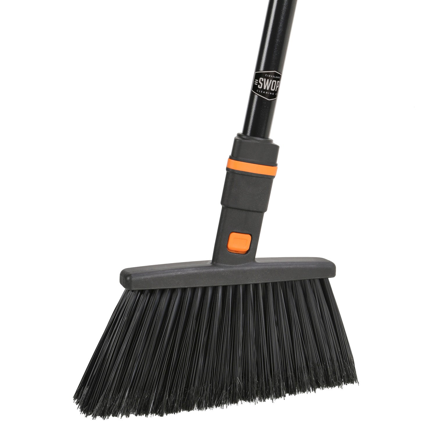 11 in. Standard Multi-Surface Angle Broom Head with 48 in. Steel Handle Combo